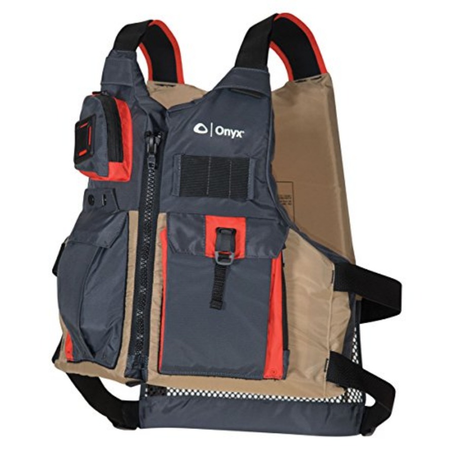 Fishing Kayak Paddle - カヤックフィッシング用ライフジャケット USCGA PFD/ライフジャケット、複数のポケット、ハイバックデザイン、パドルスポーツ用の調節可能なストラップ付き