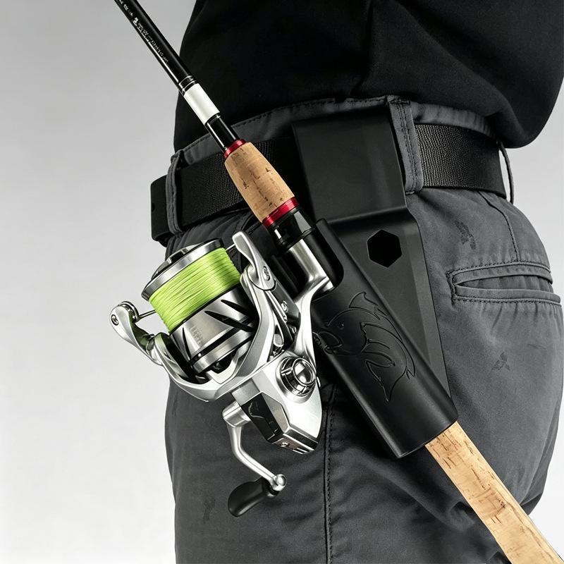 両手が使える釣り竿ホルダーベルト。左右どちらの手でも使える3 - Fishing Kayak Rod Holder のレビューと価格